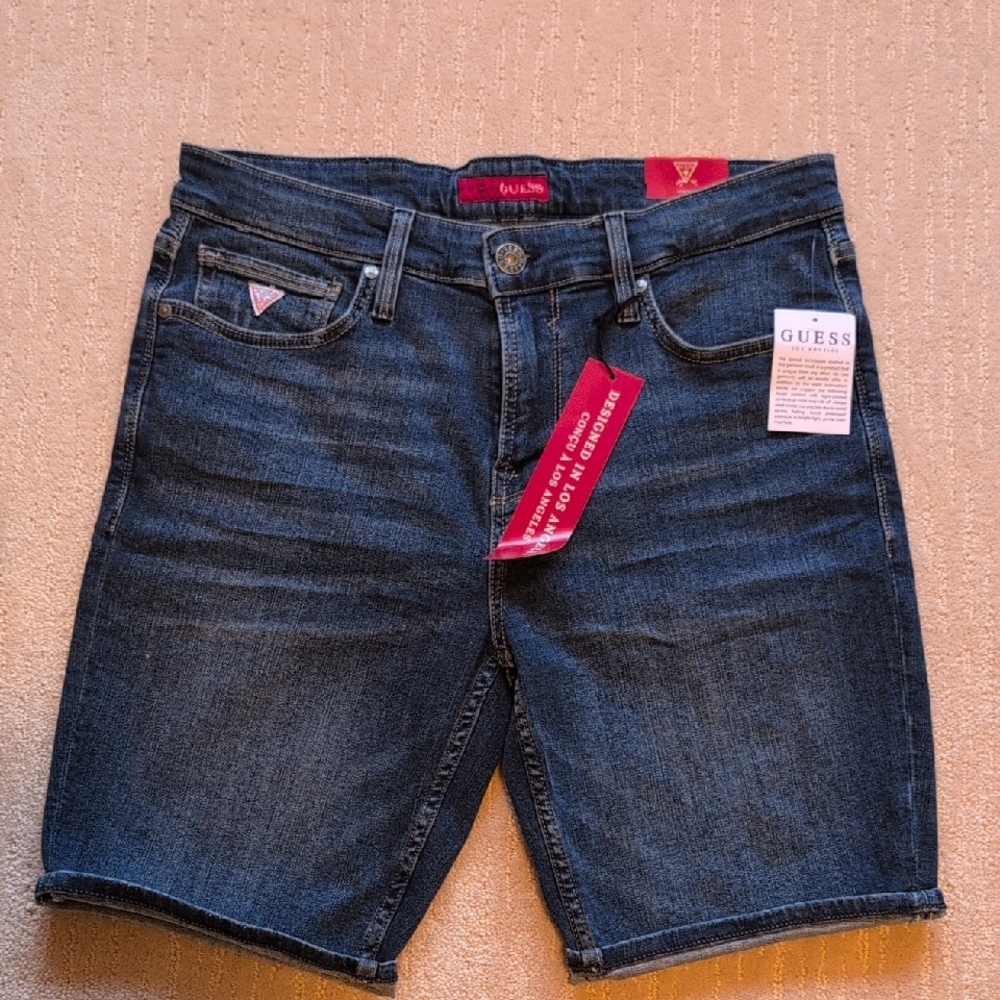 Guess Blue Jean Shorts Classic Denim Style